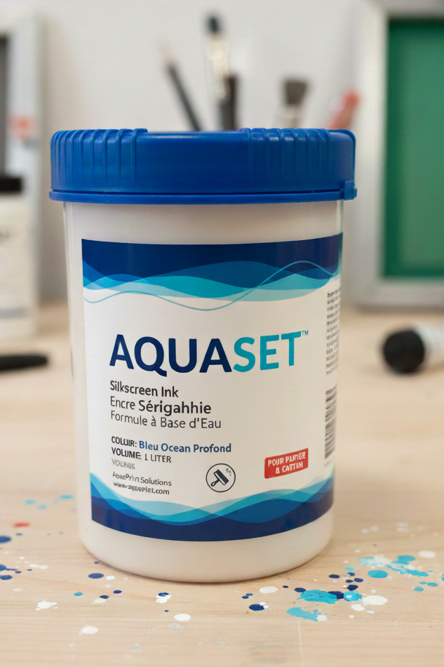 encre a eau de serigraphie papier Aquaset