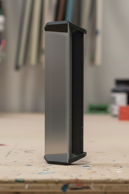 Raclette creuse en aluminium pour enduction